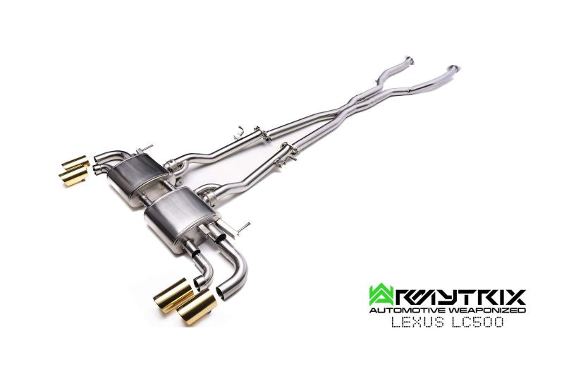 Lexus LC500 5.0 V8 (2017-present) valvetronic exhaust system - Armytrix Exhausts