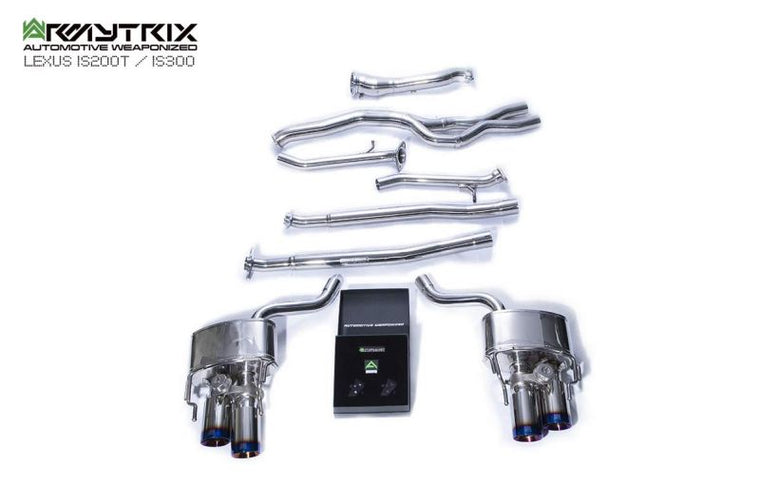 Tuyau de descente haute performance Armytrix sans catalyseur avec simulateur de catalyseur pour Lexus IS200T IS300 (2015-2020)