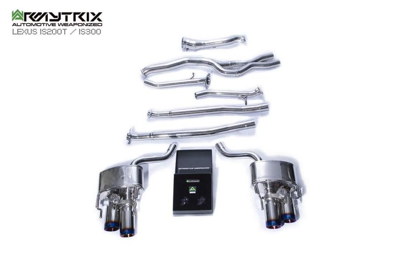Tuyau de descente haute performance Armytrix sans catalyseur avec simulateur de catalyseur pour Lexus IS200T IS300 (2015-2020)