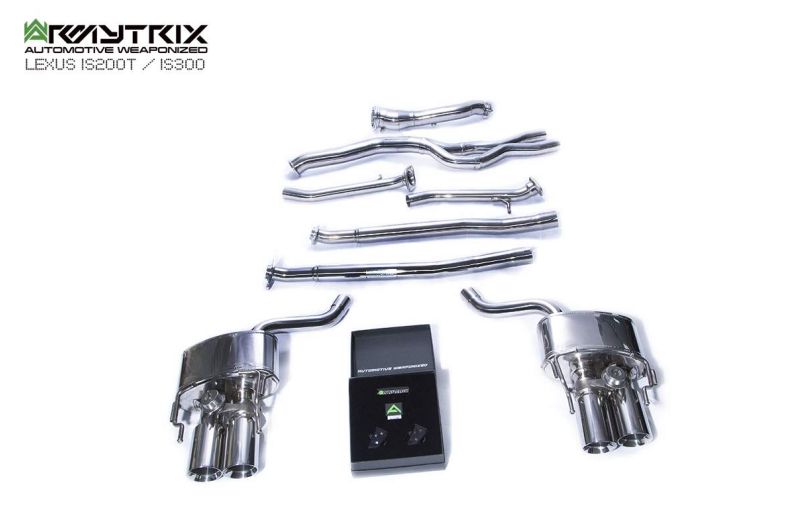 Tuyau de descente haute performance Armytrix sans catalyseur avec simulateur de catalyseur pour Lexus IS200T IS300 (2015-2020)