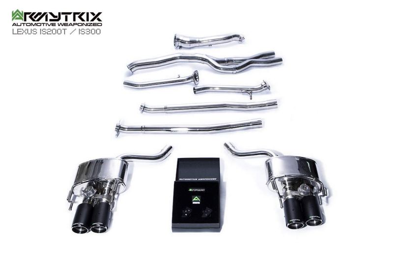 Tuyau de descente haute performance Armytrix sans catalyseur avec simulateur de catalyseur pour Lexus IS200T IS300 (2015-2020)