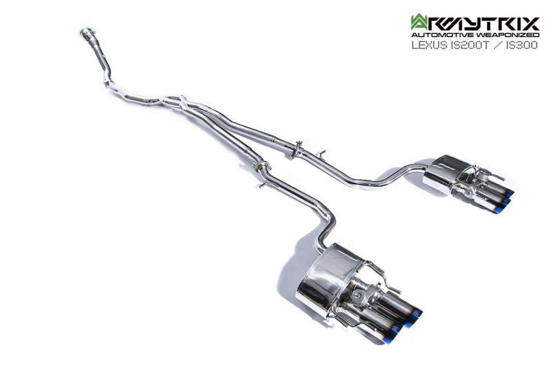 Tuyau de descente haute performance Armytrix sans catalyseur avec simulateur de catalyseur pour Lexus IS200T IS300 (2015-2020)
