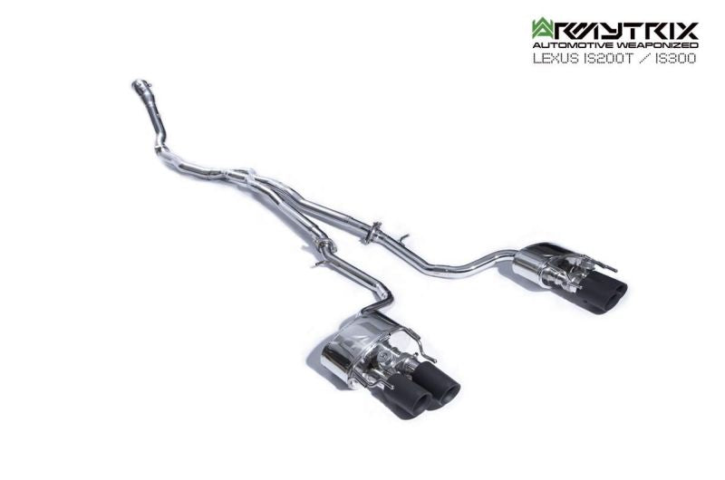 Tuyau de descente haute performance Armytrix sans catalyseur avec simulateur de catalyseur pour Lexus IS200T IS300 (2015-2020)
