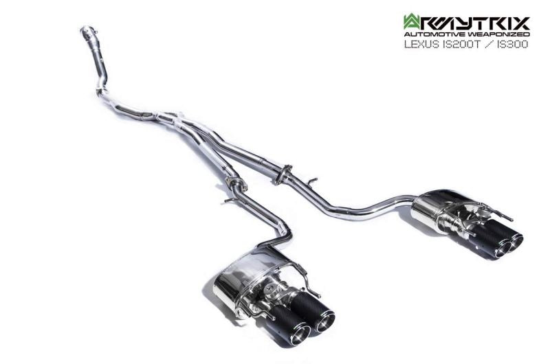 Tuyau de descente haute performance Armytrix sans catalyseur avec simulateur de catalyseur pour Lexus IS200T IS300 (2015-2020)