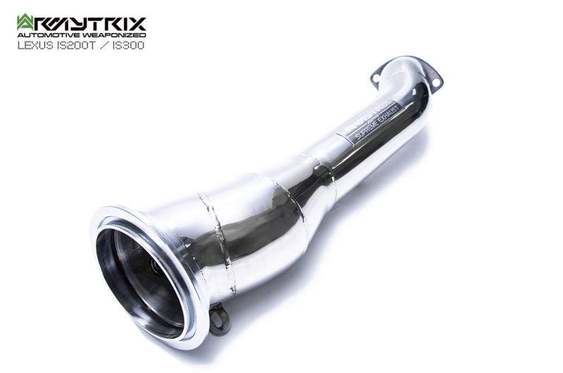 Tuyau de descente haute performance Armytrix sans catalyseur avec simulateur de catalyseur pour Lexus IS200T IS300 (2015-2020)