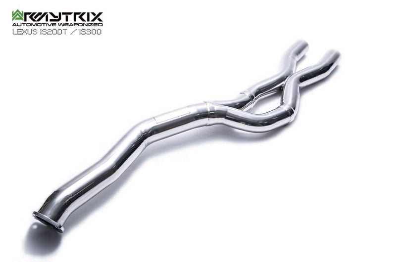 Tuyau de descente haute performance Armytrix sans catalyseur avec simulateur de catalyseur pour Lexus IS200T IS300 (2015-2020)