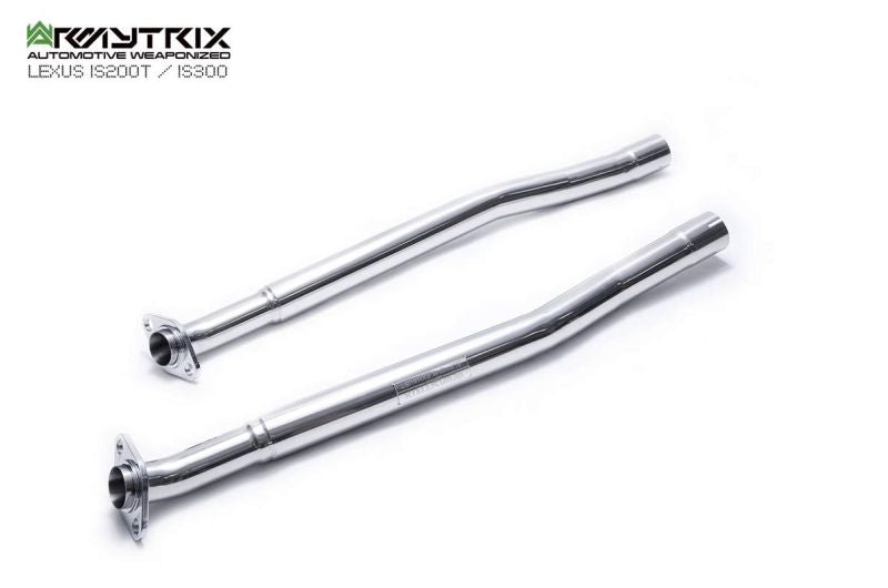 Tuyau de descente haute performance Armytrix sans catalyseur avec simulateur de catalyseur pour Lexus IS200T IS300 (2015-2020)