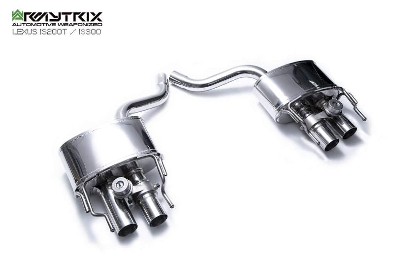 Tuyau de descente haute performance Armytrix sans catalyseur avec simulateur de catalyseur pour Lexus IS200T IS300 (2015-2020)
