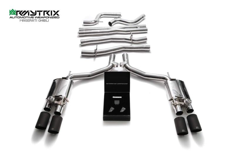 Tuyau de descente haute performance à revêtement céramique Armytrix, sans catalyseur et avec simulateur de catalyseur pour Maserati Ghibli (2013-2018)