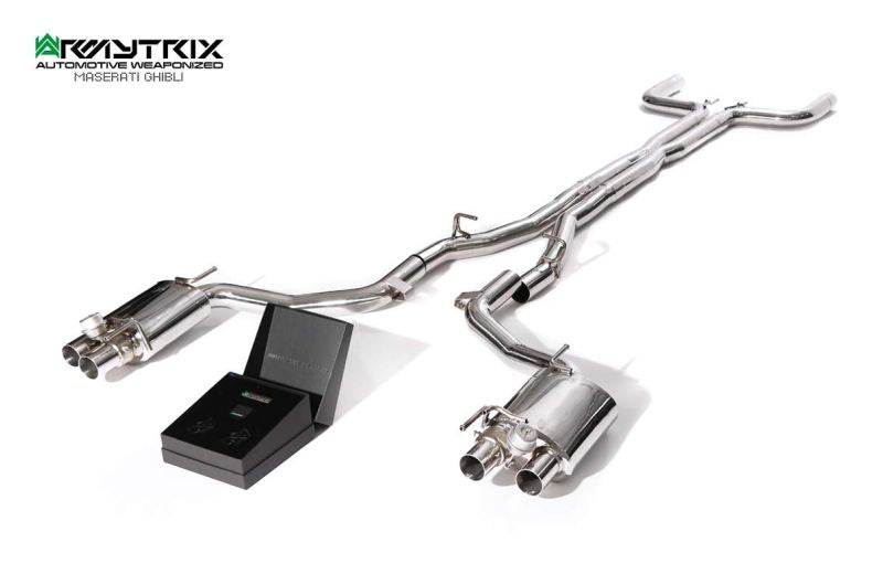 Tuyau de descente haute performance à revêtement céramique Armytrix, sans catalyseur et avec simulateur de catalyseur pour Maserati Ghibli (2013-2018)