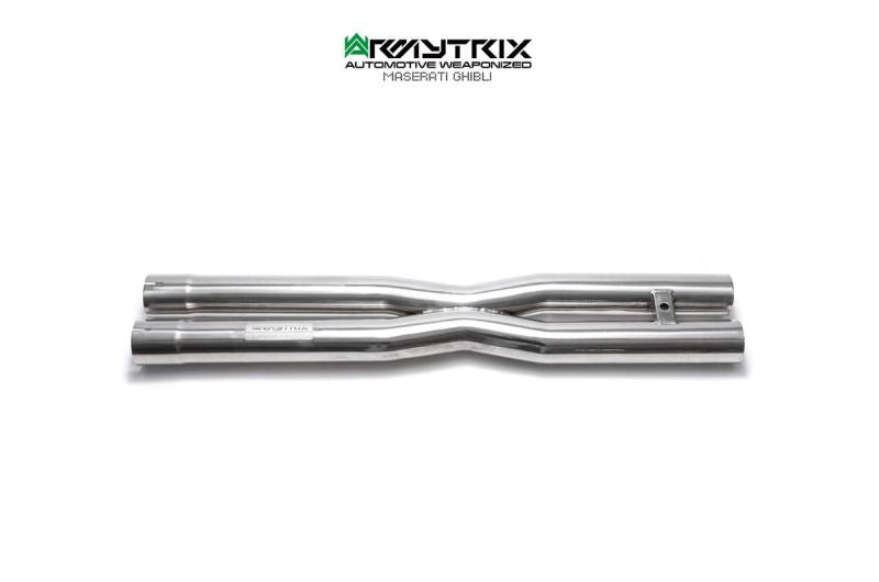 Tuyau de descente haute performance à revêtement céramique Armytrix, sans catalyseur et avec simulateur de catalyseur pour Maserati Ghibli (2013-2018)