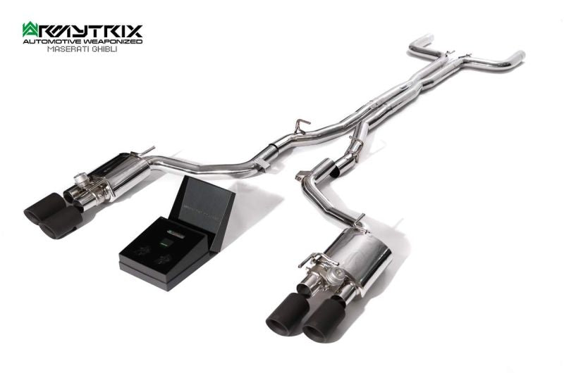 Tuyau de descente haute performance à revêtement céramique Armytrix, sans catalyseur et avec simulateur de catalyseur pour Maserati Ghibli (2013-2018)