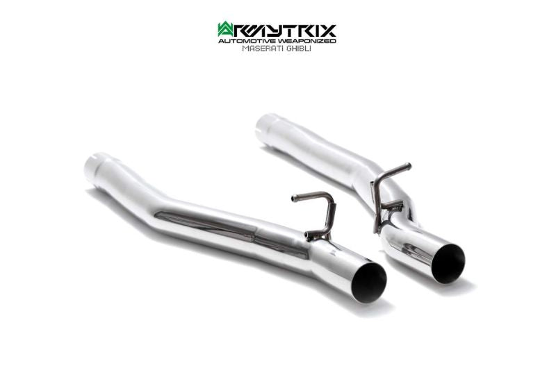 Tuyau de descente haute performance à revêtement céramique Armytrix, sans catalyseur et avec simulateur de catalyseur pour Maserati Ghibli (2013-2018)