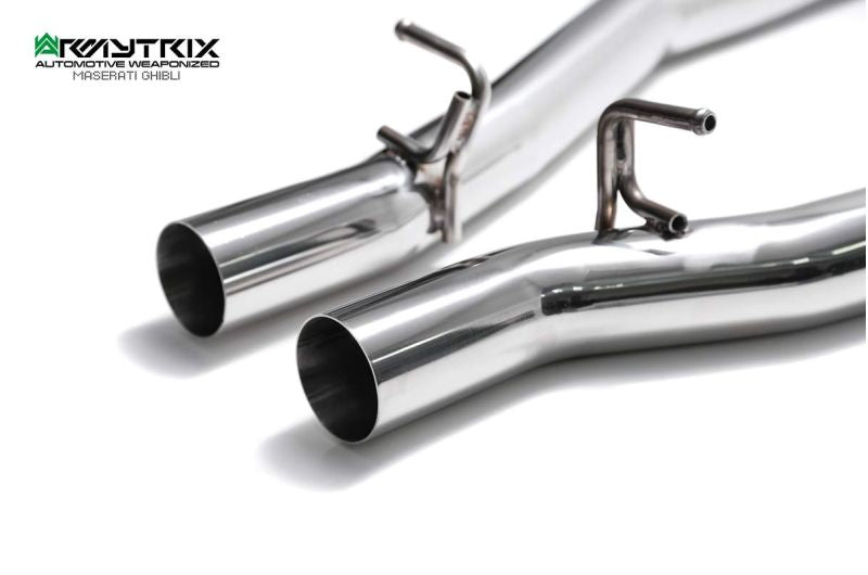 Tuyau de descente haute performance à revêtement céramique Armytrix, sans catalyseur et avec simulateur de catalyseur pour Maserati Ghibli (2013-2018)