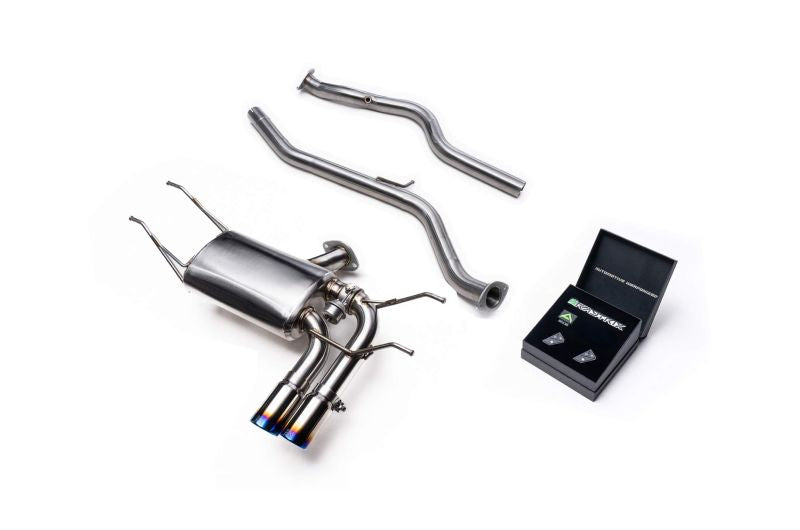 Tuyau d'échappement Valvetronic décatalysé à revêtement céramique Armytrix avec simulateur de catalyseur pour Lamborghini Murcielago LP640 (2006-2010)