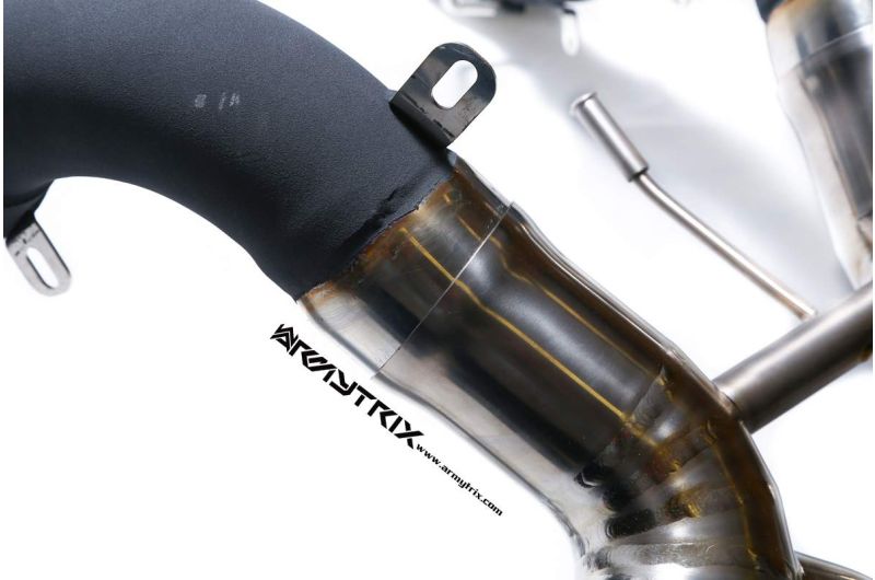 Tuyau d'échappement Valvetronic décatalysé à revêtement céramique Armytrix avec simulateur de catalyseur pour Lamborghini Murcielago LP640 (2006-2010)