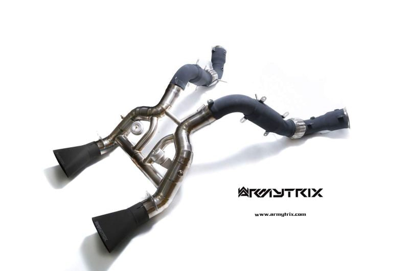 Tuyau d'échappement Valvetronic décatalysé à revêtement céramique Armytrix avec simulateur de catalyseur pour Lamborghini Murcielago LP640 (2006-2010)