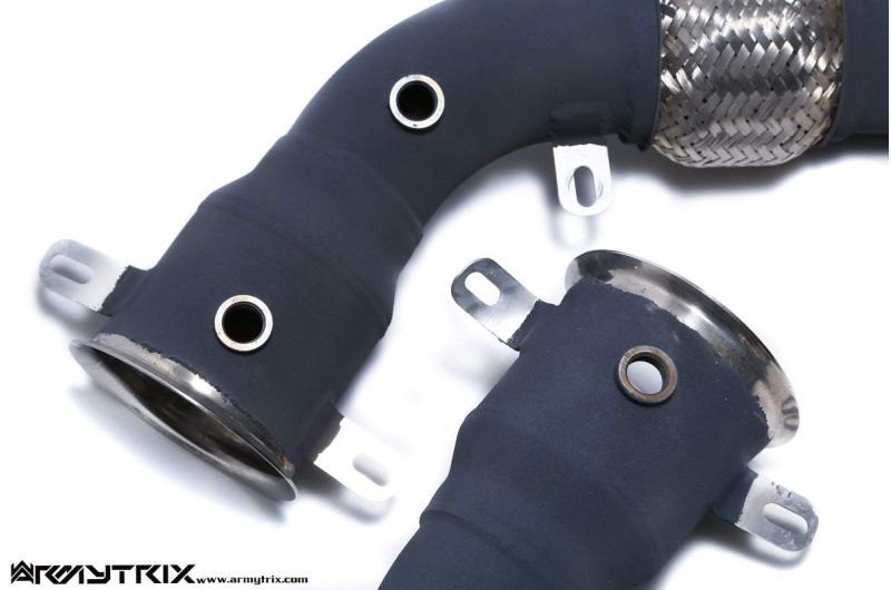 Tuyau d'échappement Valvetronic décatalysé à revêtement céramique Armytrix avec simulateur de catalyseur pour Lamborghini Murcielago LP640 (2006-2010)