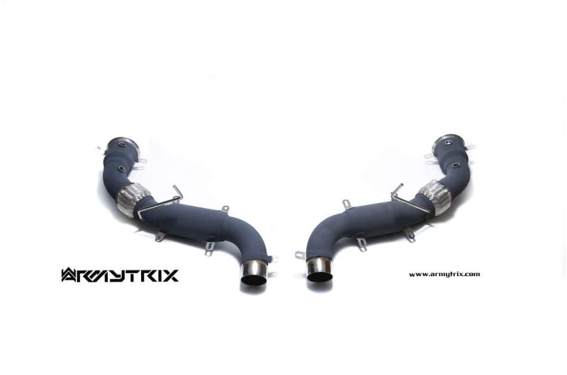 Tuyau d'échappement Valvetronic décatalysé à revêtement céramique Armytrix avec simulateur de catalyseur pour Lamborghini Murcielago LP640 (2006-2010)