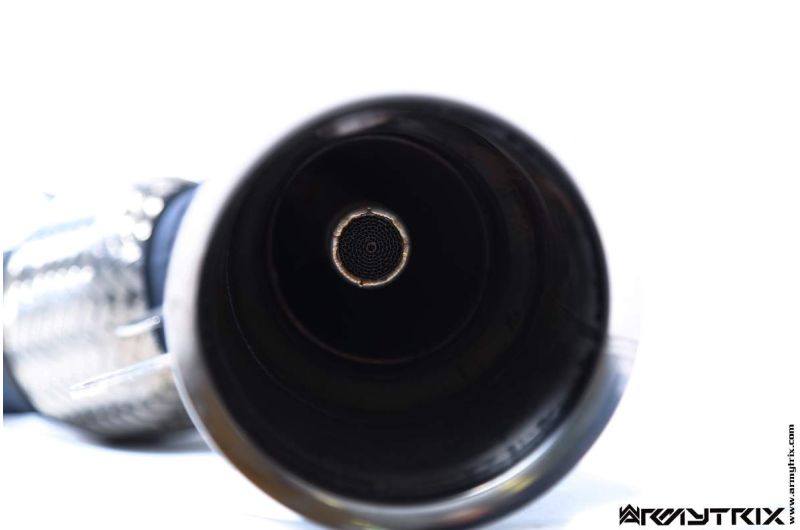 Tuyau d'échappement Valvetronic décatalysé à revêtement céramique Armytrix avec simulateur de catalyseur pour Lamborghini Murcielago LP640 (2006-2010)
