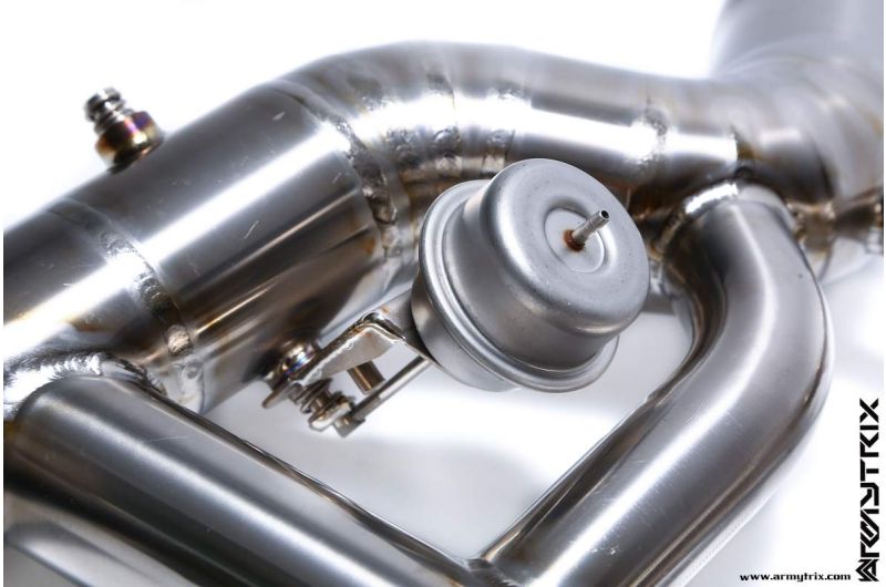 Tuyau d'échappement Valvetronic décatalysé à revêtement céramique Armytrix avec simulateur de catalyseur pour Lamborghini Murcielago LP640 (2006-2010)