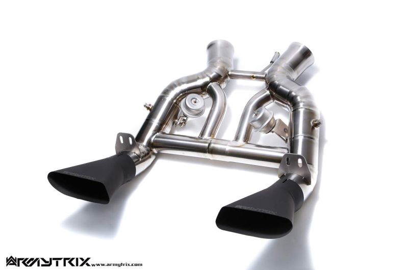 Tuyau d'échappement haute performance à revêtement céramique Armytrix avec simulateur de catalyseur pour McLaren MP4-12C (2011-2014)