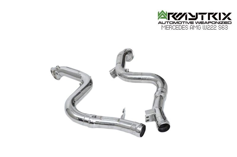 Tuyau d'échappement sport Armytrix avec convertisseur catalytique 200 CPSI pour Mercedes-AMG W222 S63 (2017-2020)