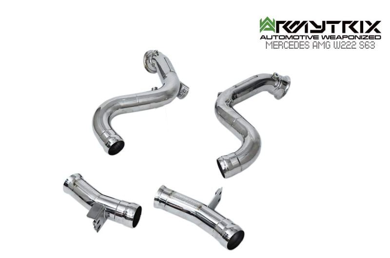 Tuyau d'échappement sport Armytrix avec convertisseur catalytique 200 CPSI pour Mercedes-AMG W222 S63 (2017-2020)