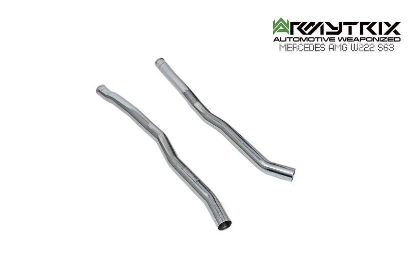Tuyau d'échappement sport Armytrix avec convertisseur catalytique 200 CPSI pour Mercedes-AMG W222 S63 (2017-2020)