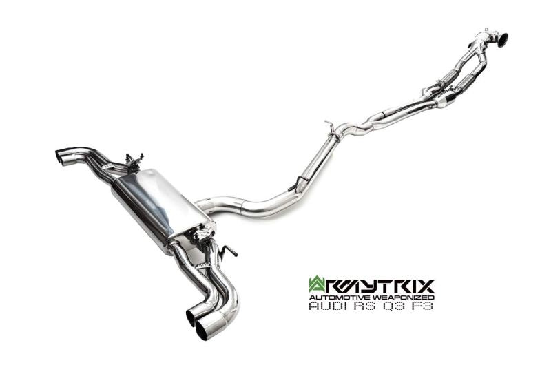 Tube intermédiaire Armytrix + silencieux Valvetronic pour Audi RSQ3 F3 (2019-présent)