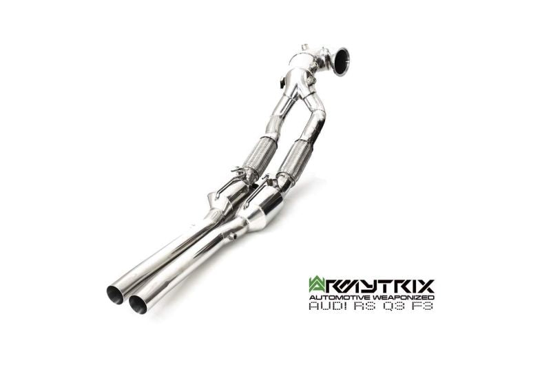 Tube intermédiaire Armytrix + silencieux Valvetronic pour Audi RSQ3 F3 (2019-présent)