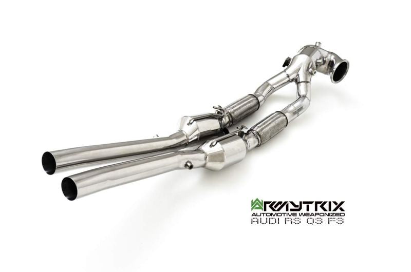Tube intermédiaire Armytrix + silencieux Valvetronic pour Audi RSQ3 F3 (2019-présent)