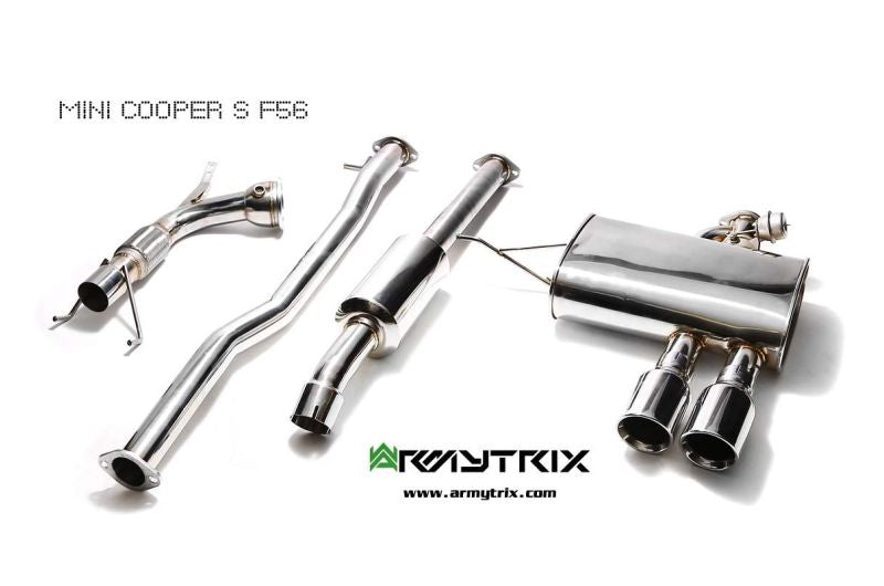 Tuyau de descente haute performance Armytrix sans catalyseur avec simulateur de catalyseur Euro 6 pour MINI Cooper S F55 2.0 turbo (2014-2018)