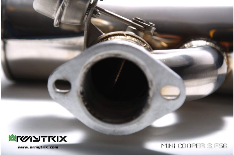 Tuyau de descente haute performance Armytrix sans catalyseur avec simulateur de catalyseur Euro 6 pour MINI Cooper S F55 2.0 turbo (2014-2018)
