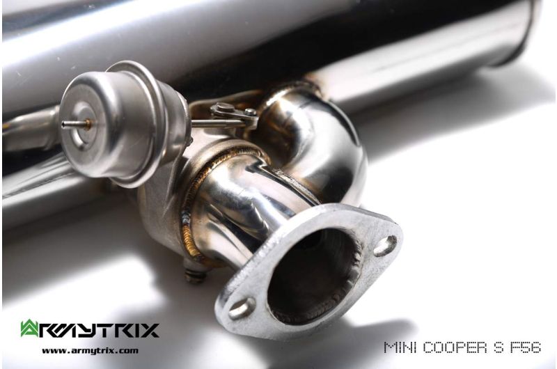 Tuyau de descente haute performance Armytrix sans catalyseur avec simulateur de catalyseur Euro 6 pour MINI Cooper S F55 2.0 turbo (2014-2018)