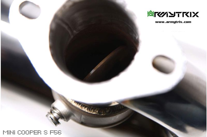 Tuyau de descente haute performance Armytrix sans catalyseur avec simulateur de catalyseur Euro 6 pour MINI Cooper S F55 2.0 turbo (2014-2018)