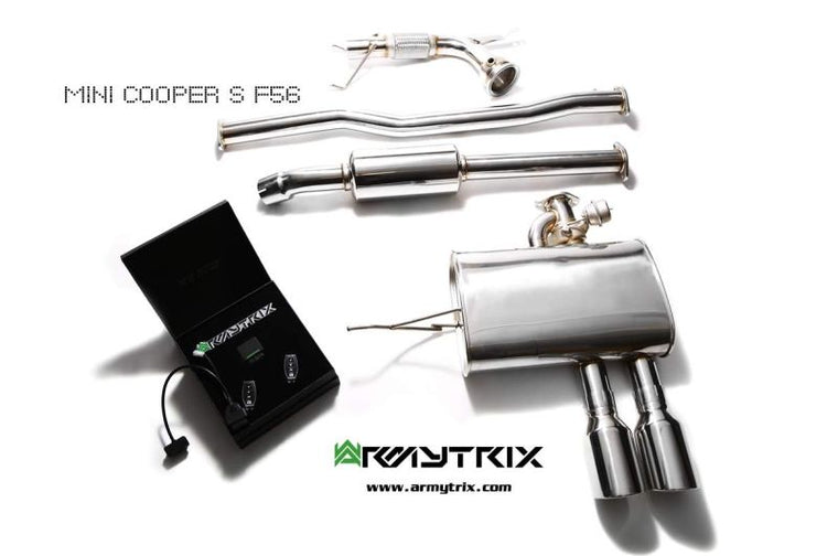 Tuyau d'échappement sport Armytrix avec revêtement céramique et catalyseur 200 cpsi + (couvercle de sonde lambda) pour MINI Cooper S F56 F57 2.0 turbo (2019-2024)