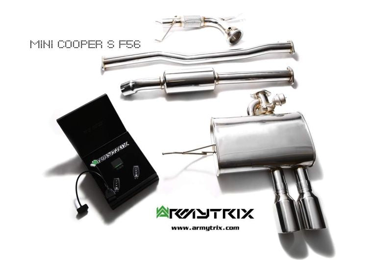 Tuyau d'échappement sport Armytrix avec revêtement céramique et catalyseur 200 cpsi + (couvercle de sonde lambda) pour MINI Cooper S F56 F57 2.0 turbo (2019-2024)
