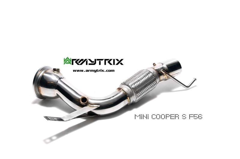 Tuyau d'échappement sport Armytrix avec revêtement céramique et catalyseur 200 cpsi + (couvercle de sonde lambda) pour MINI Cooper S F56 F57 2.0 turbo (2019-2024)