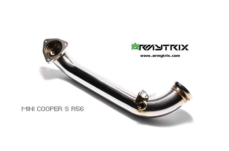 Tuyau de descente haute performance Armytrix sans catalyseur avec simulateur de catalyseur pour MINI Cooper S R56/R57/R58/R59 1.6 turbo (2010-2014)
