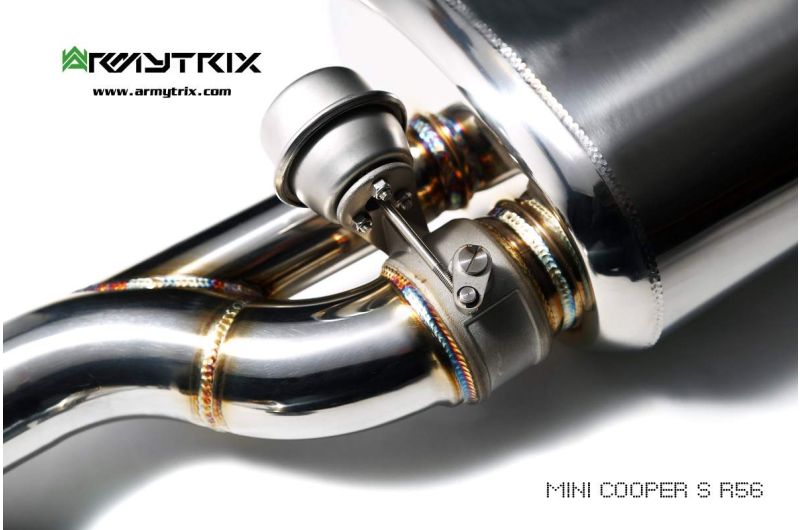 Tuyau de descente haute performance Armytrix sans catalyseur avec simulateur de catalyseur pour MINI Cooper S R56/R57/R58/R59 1.6 turbo (2010-2014)