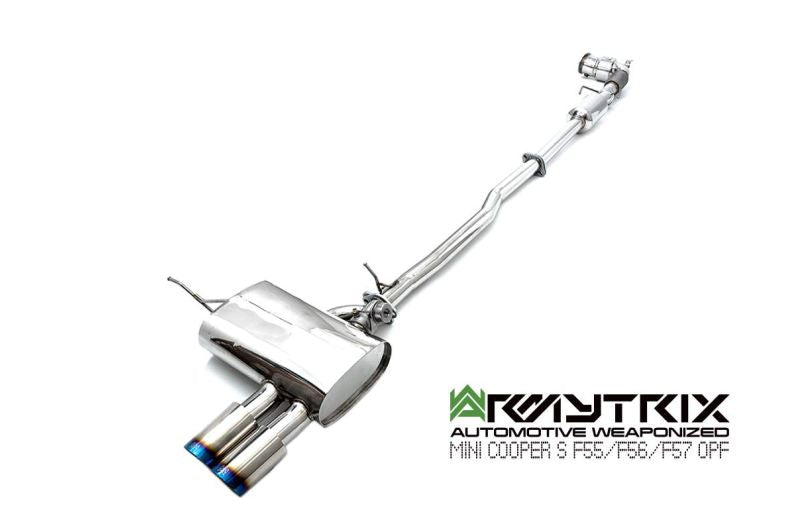 Tuyau d'échappement sport Armytrix avec revêtement céramique et catalyseur 200 cpsi + (couvercle de sonde lambda) pour MINI Cooper S F56 F57 2.0 turbo (2019-2024)