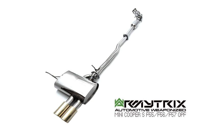 Tuyau d'échappement sport Armytrix avec revêtement céramique et catalyseur 200 cpsi + (couvercle de sonde lambda) pour MINI Cooper S F56 F57 2.0 turbo (2019-2024)