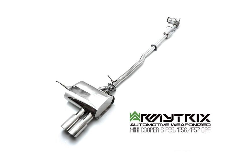 Tuyau d'échappement sport Armytrix avec revêtement céramique et catalyseur 200 cpsi + (couvercle de sonde lambda) pour MINI Cooper S F56 F57 2.0 turbo (2019-2024)