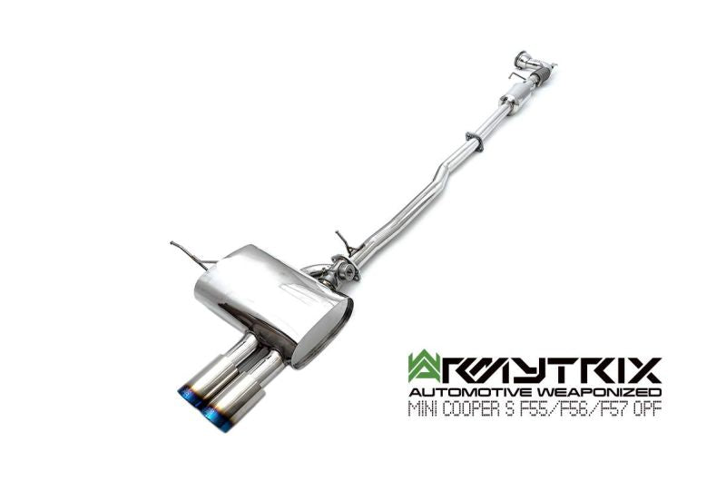 Tuyau d'échappement sport Armytrix avec revêtement céramique et catalyseur 200 cpsi + (couvercle de sonde lambda) pour MINI Cooper S F56 F57 2.0 turbo (2019-2024)