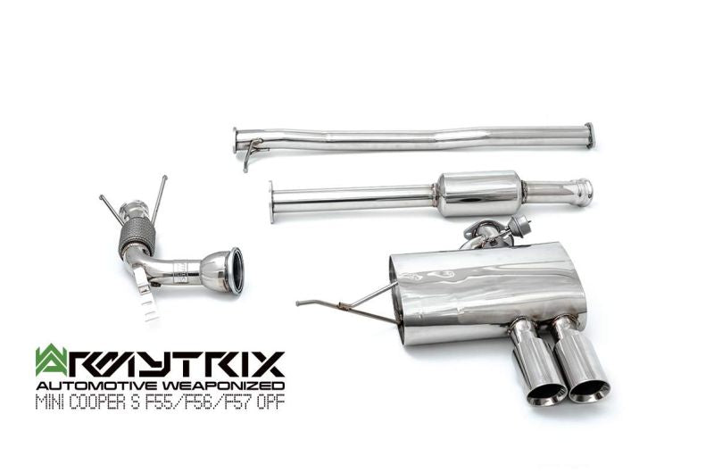 Tuyau d'échappement sport Armytrix avec revêtement céramique et catalyseur 200 cpsi + (couvercle de sonde lambda) pour MINI Cooper S F56 F57 2.0 turbo (2019-2024)
