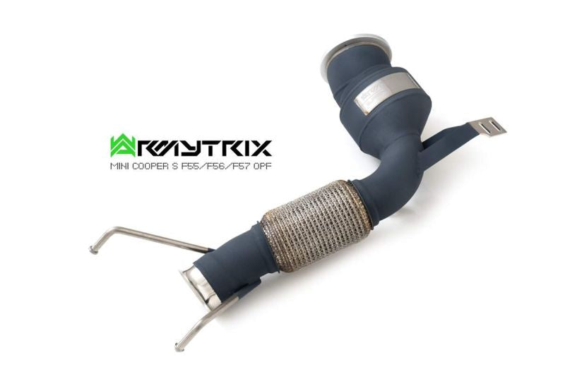 Tuyau d'échappement sport Armytrix avec revêtement céramique et catalyseur 200 cpsi + (couvercle de sonde lambda) pour MINI Cooper S F56 F57 2.0 turbo (2019-2024)