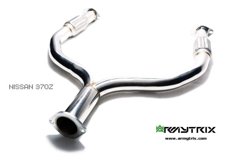 Tuyau de catalyseur haute performance Armytrix, version sport, avec revêtement céramique et convertisseurs catalytiques 200 CPSI pour Nissan 370Z 3.7 V6 (2009-2020)