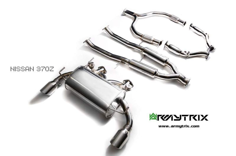 Tuyau de catalyseur haute performance Armytrix, version sport, avec revêtement céramique et convertisseurs catalytiques 200 CPSI pour Nissan 370Z 3.7 V6 (2009-2020)