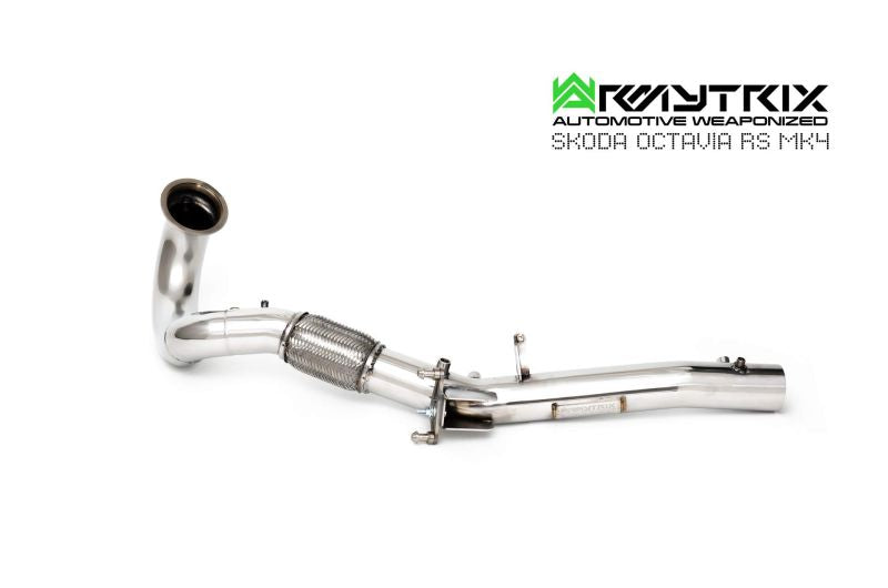 Tuyau d'échappement sport Armytrix avec convertisseurs catalytiques 200 cpsi pour Skoda Octavia RS MK4 (NX) (2020-présent)